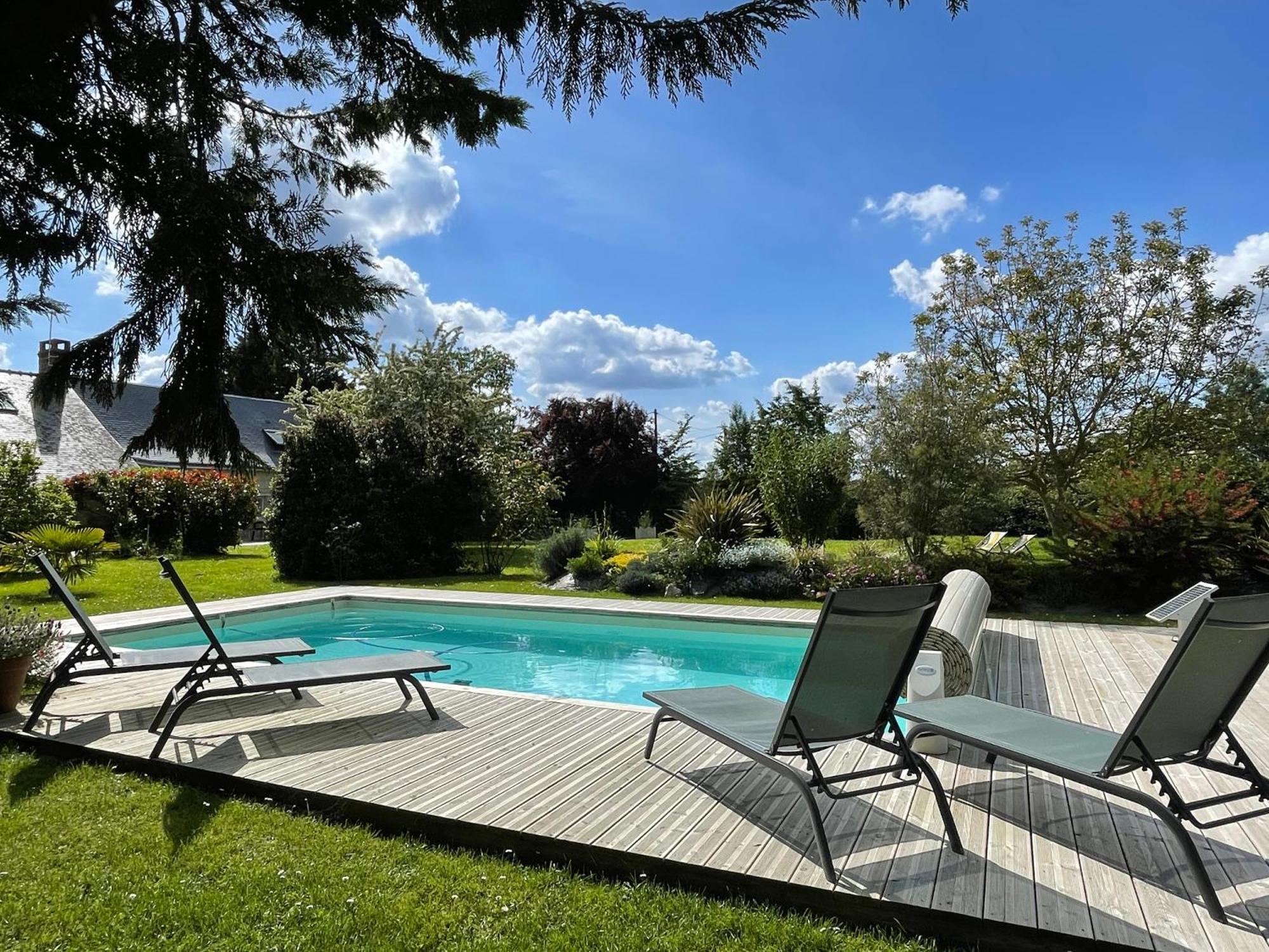Chambres D Hotes Avec Piscine Et Spa La Foliere Saumur Villebernier Εξωτερικό φωτογραφία